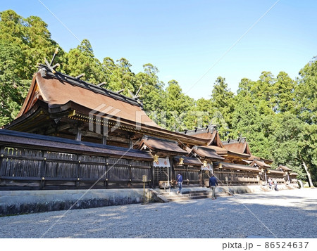和歌山　熊野三山　熊野本宮大社（社殿）（晩秋） 86524637