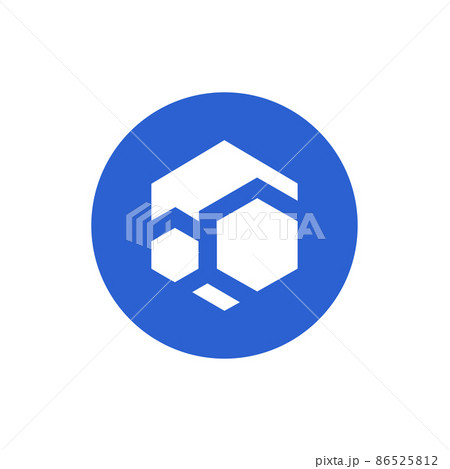FLUX coin icon isolated on white background. FLUX coin icon isolated on white background. 86525812
