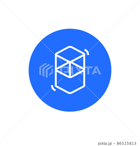 Fantom (FTM) coin icon isolated on white background. 86525813