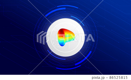 Curve DAO Token (CRV) banner. CRV coin cryptocurrency concept banner background. Curve DAO Token (CRV) banner. CRV coin cryptocurrency concept banner background. 86525815