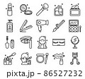 Beauty and Cosmetics outline icon and symbol for website, application 86527232