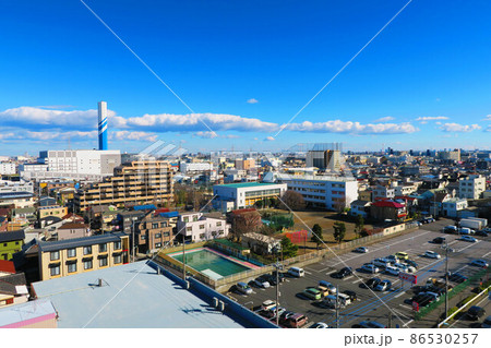 埼玉県川口市の朝日環境センターの見える風景 86530257