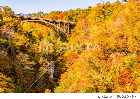 【宮城県】紅葉の鳴子峡 【宮城県】紅葉の鳴子峡 86530767