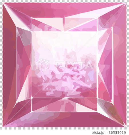 九月生日石/寶石紫鋰輝石鬆散矢量素材 86535019