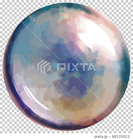 十月生日石/寶石蛋白石鬆散矢量素材 86535022