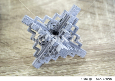 Model that printed on 3D printer. Powder industrial 3D printer printed 86537090