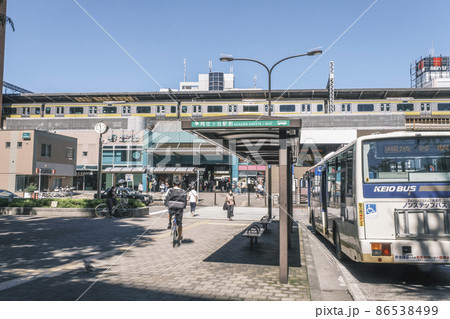 阿佐ヶ谷駅南口前　ロータリーとバス乗り場　東京都杉並区 86538499