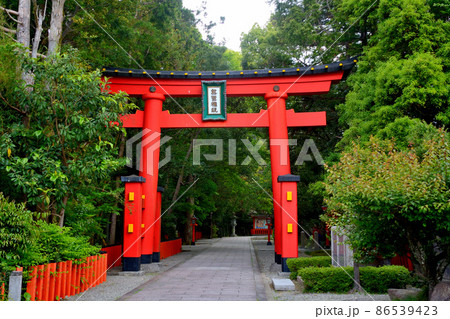 熊野速玉大社・入口の眺め・水の動きを神格化したものと考えられる、熊野三山のひとつ・和歌山(2) 86539423