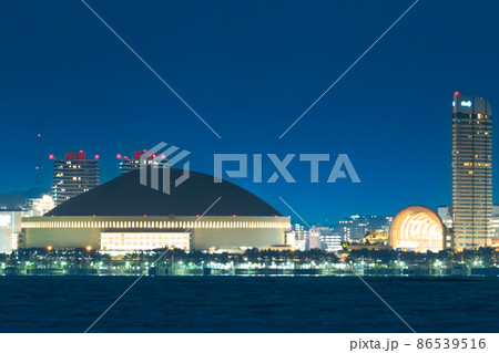 志賀島から見る福岡の都市夜景 志賀島から見る福岡の都市夜景 86539516