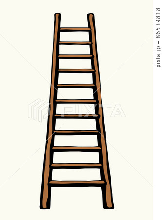 Vector drawing of high ladder 86539818