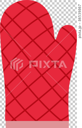 Potholder heat resistant, oven, microwave oven gloves illustration material vector 86539867