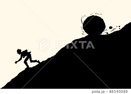 Vector drawing sketch of fanny comic situation 86540089