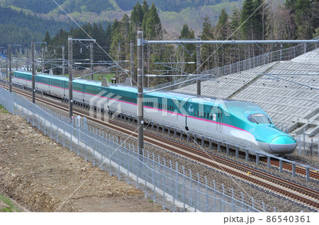 北海道新幹線 湯の里知内(信)-木古内 JR東日本 E5系 U5編成(仙台) はやぶさ 北海道新幹線 湯の里知内(信)-木古内 JR東日本 E5系 U5編成(仙台) はやぶさ 86540361