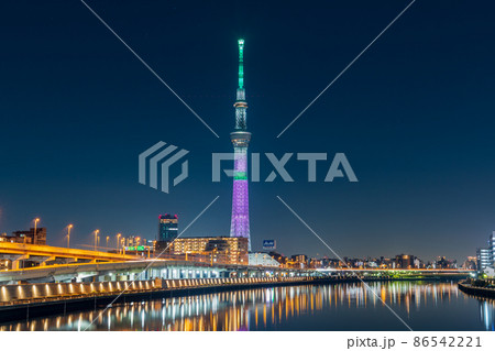 東京スカイツリー 鬼滅の刃コラボ特別ライティング・竈門禰豆子 東京スカイツリー 鬼滅の刃コラボ特別ライティング・竈門禰豆子 86542221