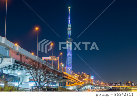 東京スカイツリー 鬼滅の刃コラボ特別ライティング・宇髄天元 86542311