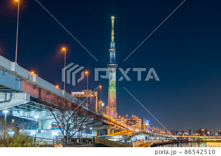 東京スカイツリー 鬼滅の刃コラボ特別ライティング・我妻善逸 東京スカイツリー 鬼滅の刃コラボ特別ライティング・我妻善逸 86542510