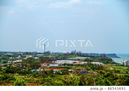 沖縄本島北部　今帰仁村 今泊周辺の風景 86543691