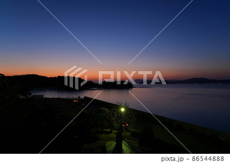 瀬戸内海のブルーモーメント情景@香川 瀬戸内海のブルーモーメント情景@香川 86544888