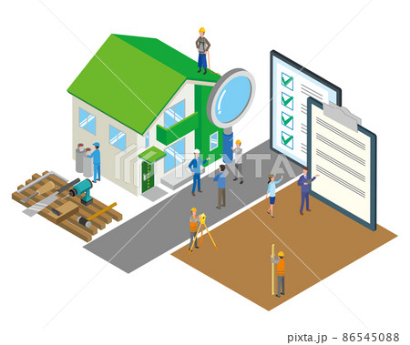 家を建てる人々 86545088