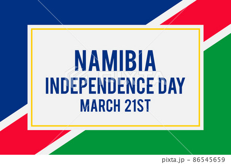 Namibia Independence Day typography poster. Namibian holiday celebrated on March 21. Vector template for banner, greeting card, flyer, etc Namibia Independence Day typography poster. Namibian holiday celebrated on March 21. Vector template for banner, greeting card, flyer, etc 86545659