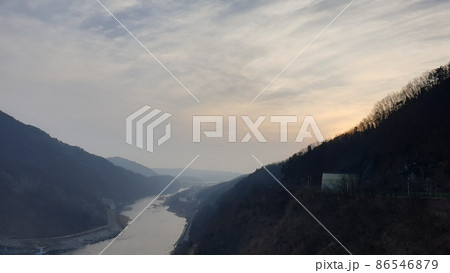 昭陽江 昭陽湖 冬の風景 86546879