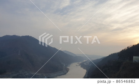 昭陽江 昭陽湖 冬の風景 86546882