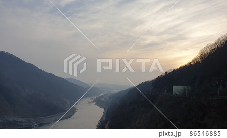 昭陽江 昭陽湖 冬の風景 86546885