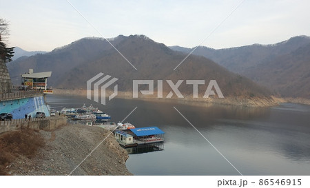 昭陽江 昭陽湖 冬の風景 86546915