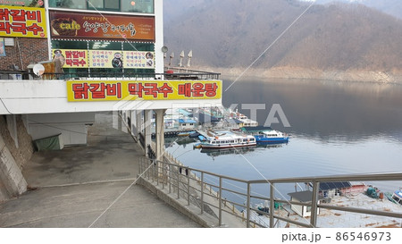 昭陽江 昭陽湖 冬の風景 86546973