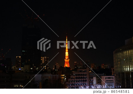 日本 東京都 六本木 けやき坂 イルミネーション 東京タワー 日本 東京都 六本木 けやき坂 イルミネーション 東京タワー 86548581