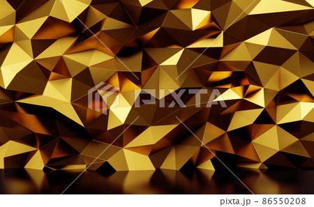 Gold metal wall background 3d render 86550208