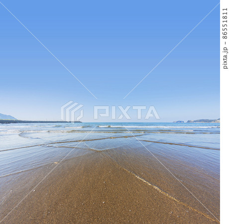 海 海岸 ビーチ 風景 自然 砂浜 空 波 青空 海 海岸 ビーチ 風景 自然 砂浜 空 波 青空 86551811