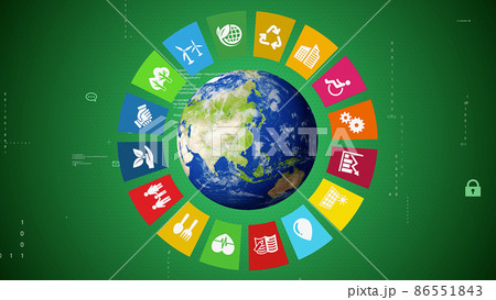 SDGsイメージ　サステナブル　環境テクノロジー　グリーンテック　 86551843
