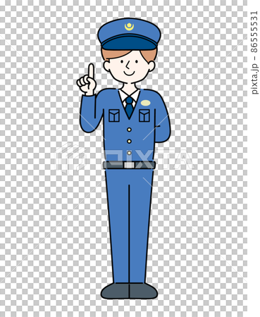 警察指著一根手指 警察指著一根手指 86555531