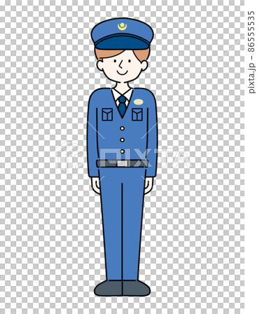 站立姿勢警察人 站立姿勢警察人 86555535