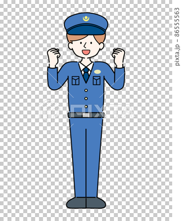 警察擺出盡力而為的姿勢 警察擺出盡力而為的姿勢 86555563