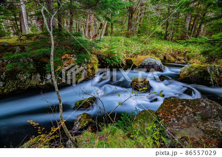 【風景】長野　上高地　梓川 86557029