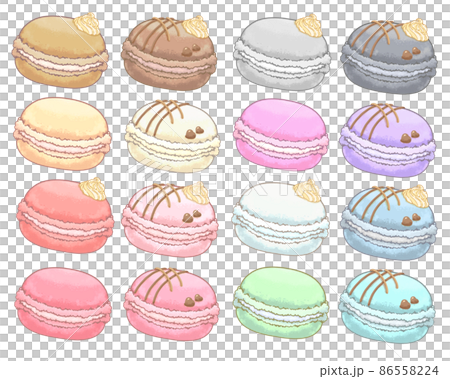 Colorful macaroon 16 color set mix ver 86558224