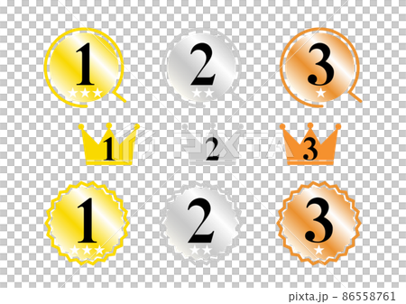 Illustration set of ranking icons - Stock Illustration [86558761] - PIXTA