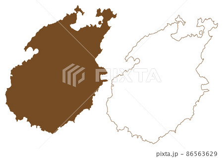 Paros island (Aegean Sea, Hellenic Republic, Greece) map vector illustration, scribble sketch Paros map Paros island (Aegean Sea, Hellenic Republic, Greece) map vector illustration, scribble sketch Paros map 86563629