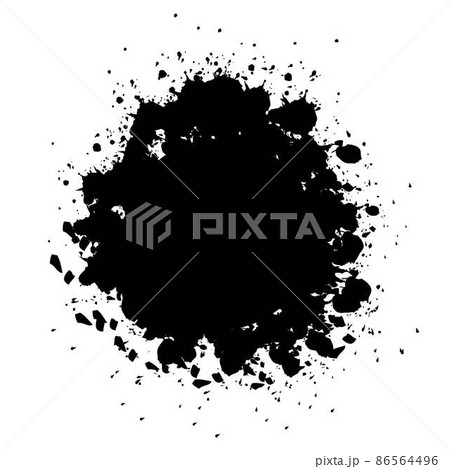 墨 ブラシ 筆 水彩 墨汁のイラスト素材