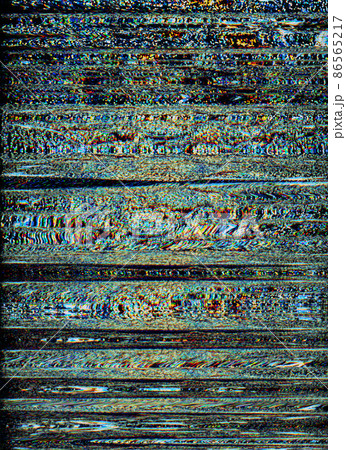 Glitch background. Pixel noise texture. Analog distortion. Signal interference. Colorful grain artifacts fuzzy defect on dark orange blue black overlay. Glitch background. Pixel noise texture. Analog distortion. Signal interference. Colorful grain artifacts fuzzy defect on dark orange blue black overlay. 86565217
