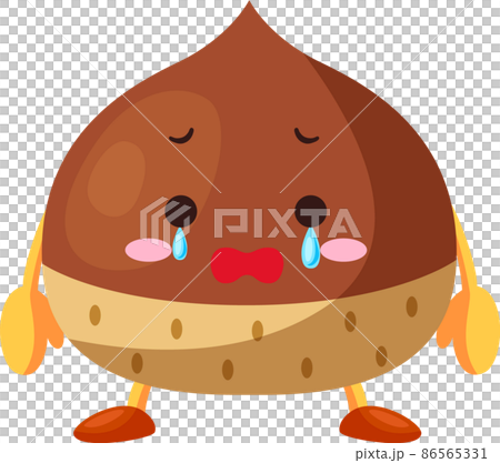Cute Chestnut Illustration of a cute chestnut character that... - Stock Illustration ...