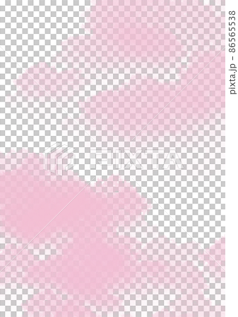 桜色に染まった春の山々のようなシンプル背景素材 86565538