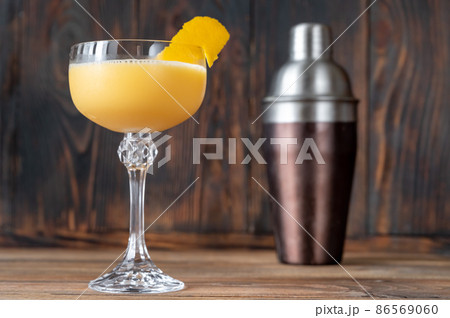 Glass of Canary Flip Cocktail Glass of Canary Flip Cocktail 86569060