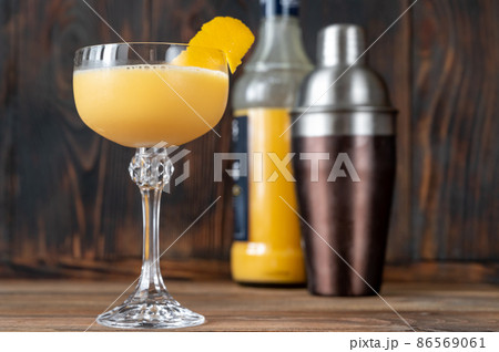 Glass of Canary Flip Cocktail Glass of Canary Flip Cocktail 86569061