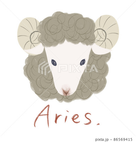 12星座 イラスト おひつじ座のイラスト素材