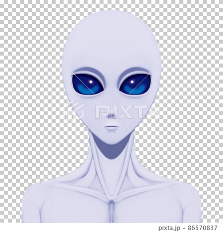 1作目宇宙人（グレイ）印刷しても綺麗 86570837