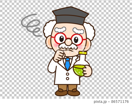 Illustration material of the troubled scientist doctor Illustration material of the troubled scientist doctor 86571176