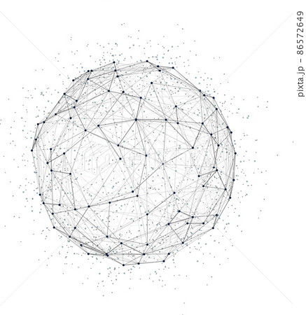 Wireframe Mesh Polygonal Element. Sphere With Connected Lines And Dots.  Royalty Free SVG, Cliparts, Vetores, e Ilustrações Stock. Image 36171465.